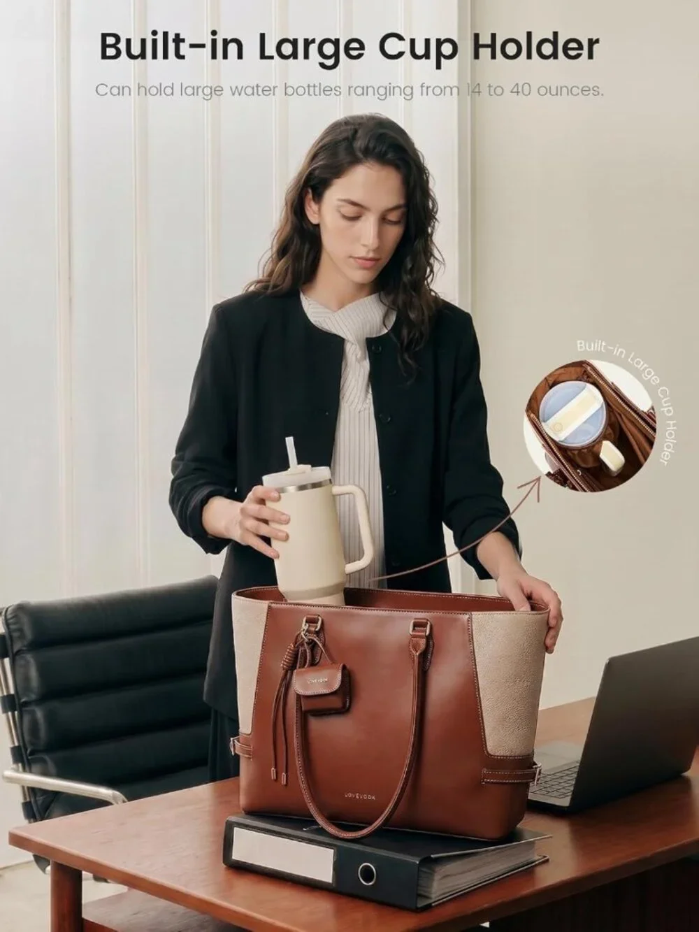 Stylish Laptop Tote Bag for Women | Versatile Purses | Perfect for Work & Travel